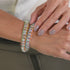 Rainbow White | Mermaid Glass | Spectrum Linen Wrap Bracelet